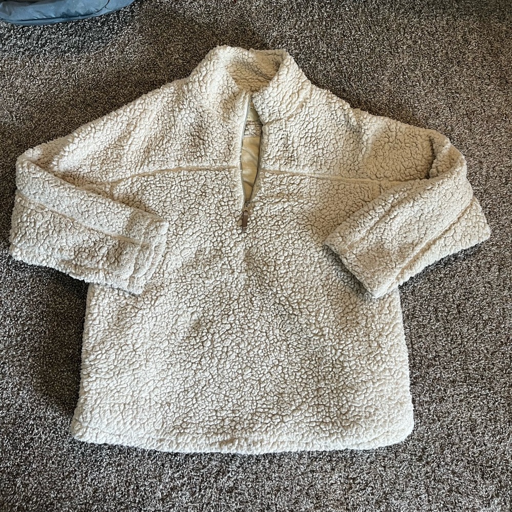 Elodie fuzzy pullover sweatshirt